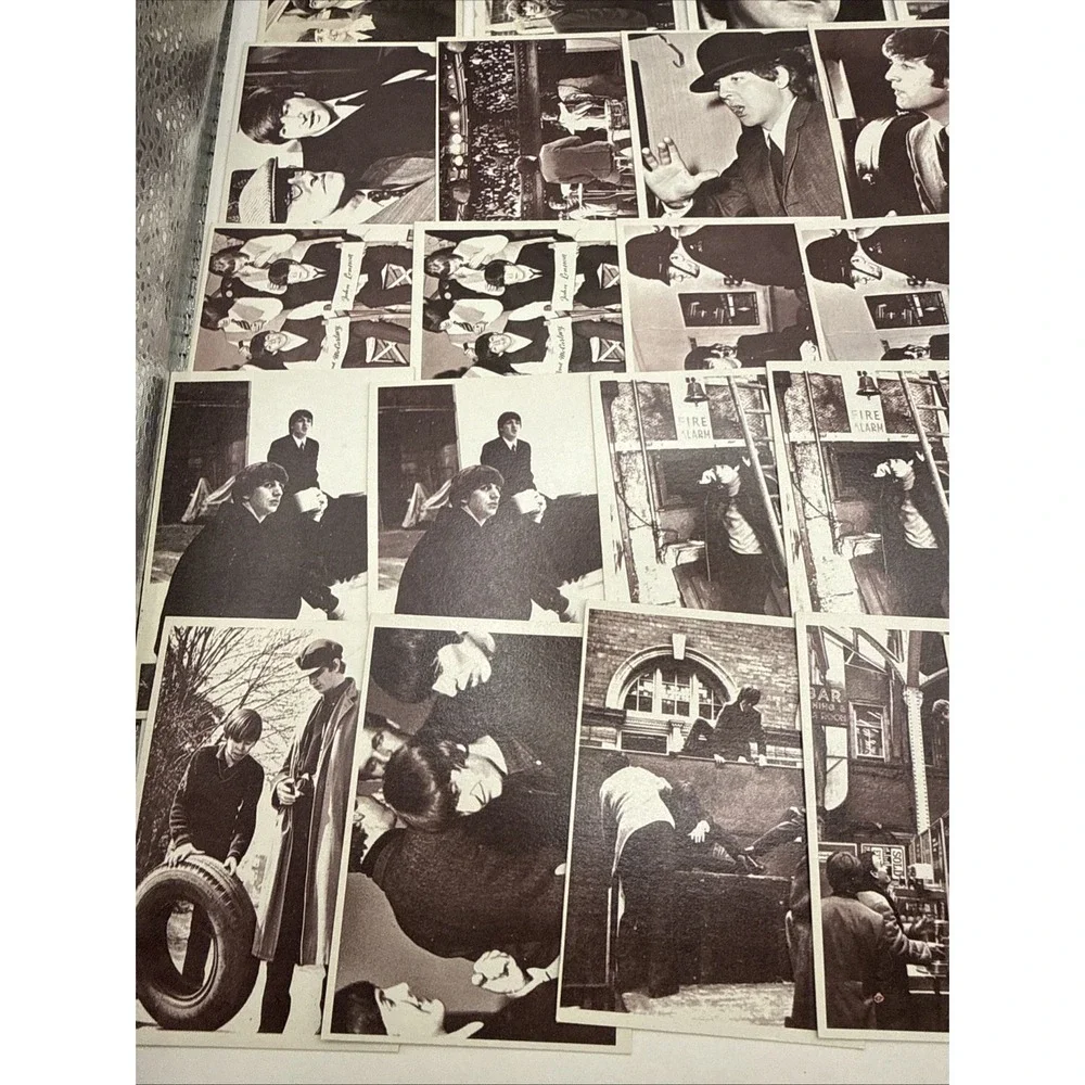 1964 Beatles Hard Days Night Card Set 37 Cards Very Good Condition Duplicates